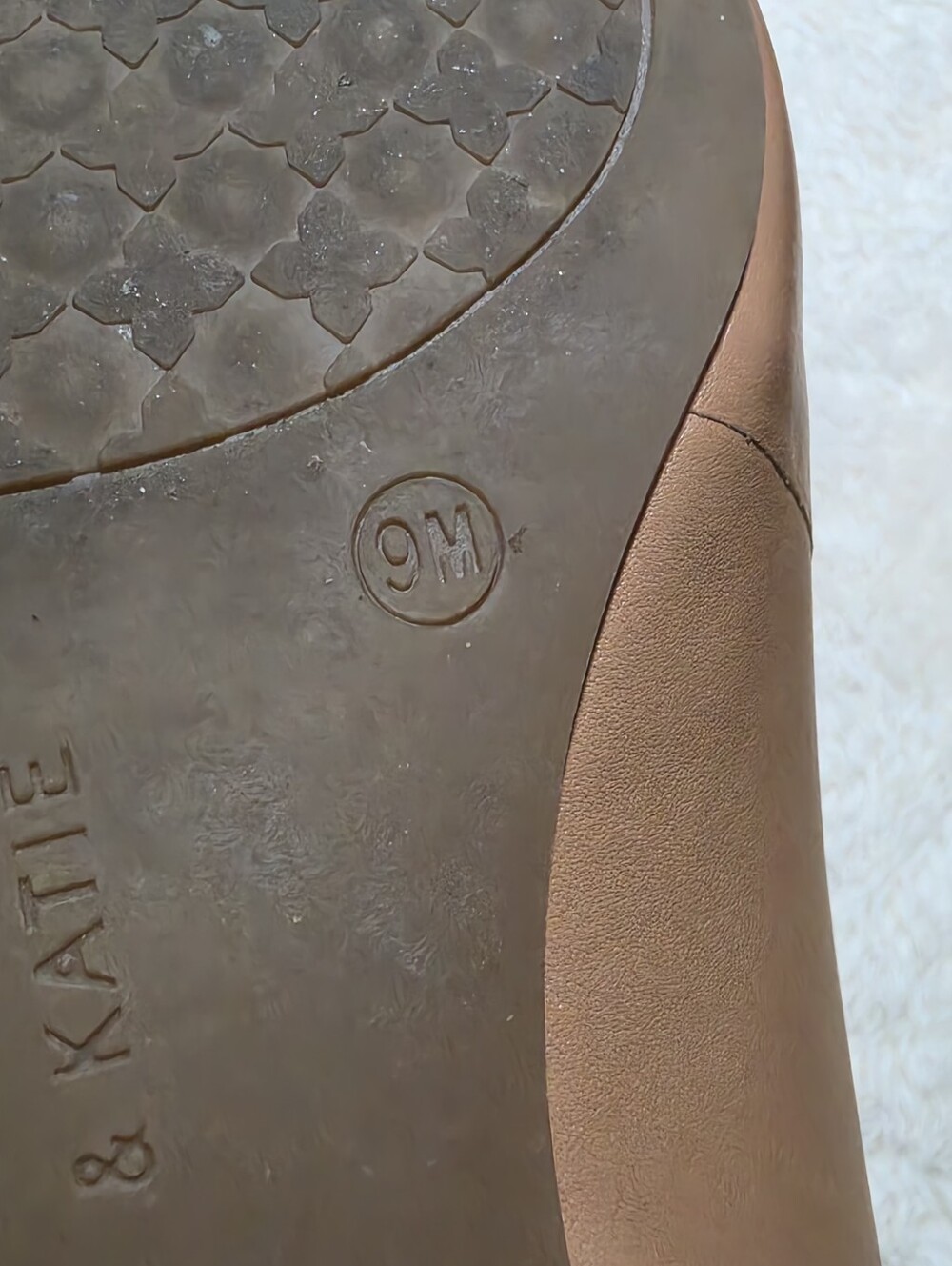 KELLY & KATIE Women's Pointed Slingback Loafer - Tan Size 9M. - Picture 6 of 7